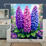 Lilac Flower Shower Curtain Home Decor