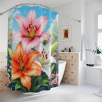 Stargazer Lily Shower Curtain