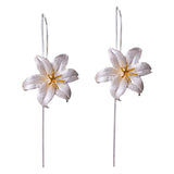 Lily Drop Earrings Close Up View