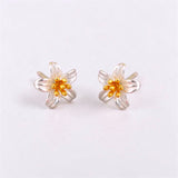 Lily Stud Earrings Close Up View