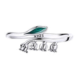 Lily of the Valley Ring Close Up View