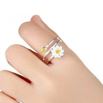 Lotus Ring on Finger