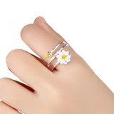 Lotus Ring on Finger