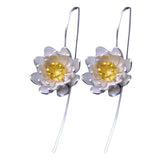 Lotus Drop Earrings