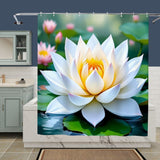Lotus Flower Shower Curtain Home Decor