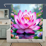 Lotus Shower Curtain Home Decor