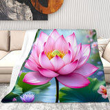 Lotus Throw Blanket Living Room