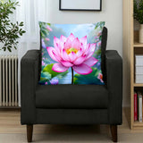 Lotus Throw Pillow Home Decor