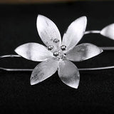 Magnolia Drop Earrings Close Up View