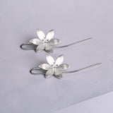 Magnolia Drop Earrings Side View