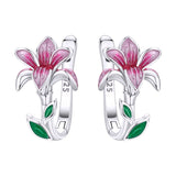 Magnolia Hoop Earrings