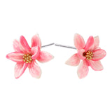 Magnolia Stud Earrings Side View