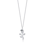 Necklace with Rose Pendant with Chain