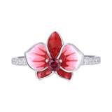 Orchid Flower Ring Top View