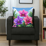Orchid Pillow Home Decor