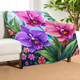 Orchid Throw Blanket