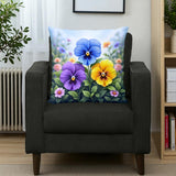 Pansy Pillow Home Decor
