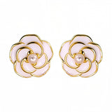 Pearl Flower Stud Earrings