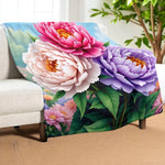 Peony Blanket Home Decor