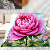 Peony Blanket Living Room