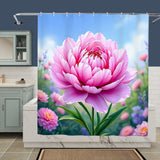 Peony Shower Curtain Home Decor
