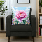 Peony Throw Pillow Home Decor