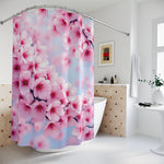 Pink Cherry Blossom Shower Curtain