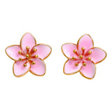 Pink Cherry Blossom Earrings