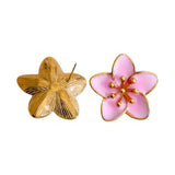 Pink Cherry Blossom Earrings Back View