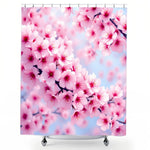 Pink Cherry Blossom Shower Curtain