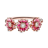 Pink Daisy Rings