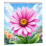 Pink Daisy Shower Curtain