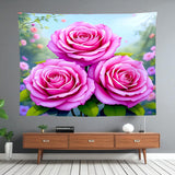 Pink Flower Tapestry Home Decor