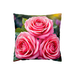 Pink Flower Throw Pillow