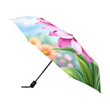 Pink Flower Umbrella Side View