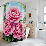 Pink Peony Shower Curtain