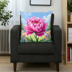 Pink Peony Pillow Home Decor