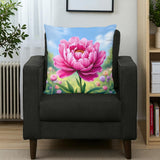Pink Peony Pillow Home Decor