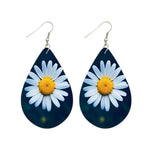 Flower Teardrop Earrings