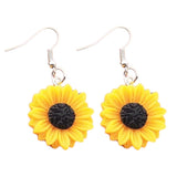 Sunflower Resin Earrings