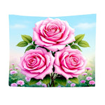 Pink Rose Tapestry