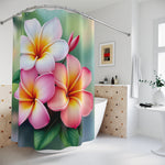 Plumeria Shower Curtain