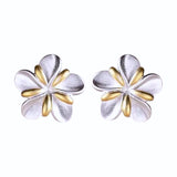 Plumeria Earrings Hawaiian Jewelry