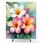 Plumeria Shower Curtain