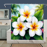 Plumeria Shower Curtain Home Decor