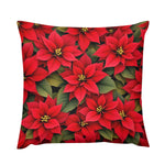 Poinsettia Christmas Pillows