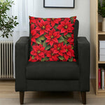 Poinsettia Christmas Pillows Home Decor