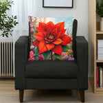 Poinsettia Pillow Home Decor