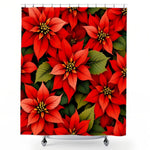 Poinsettia Shower Curtain
