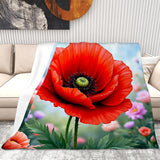Poppy Blanket Living Room